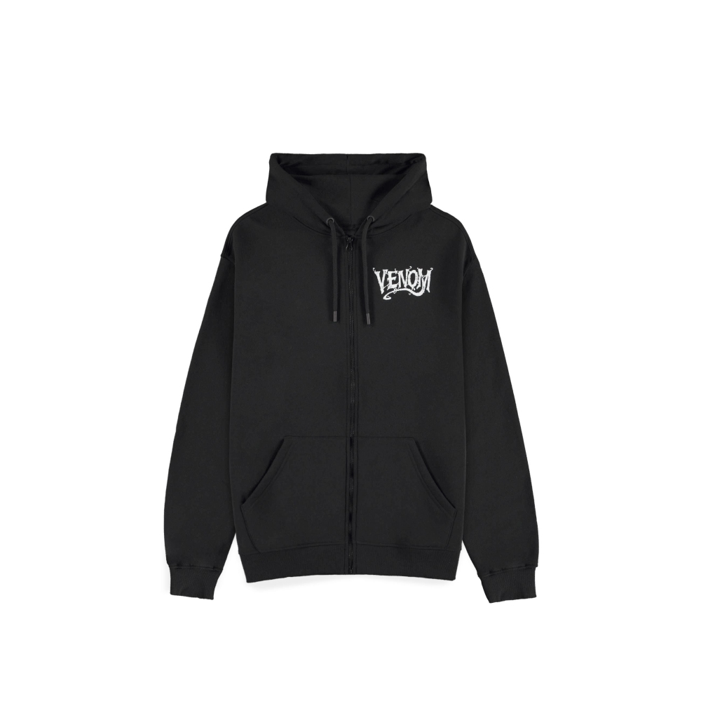 Marvel Venom - Graphic Kapuzenpullover mit Reißverschluss - Schwarz